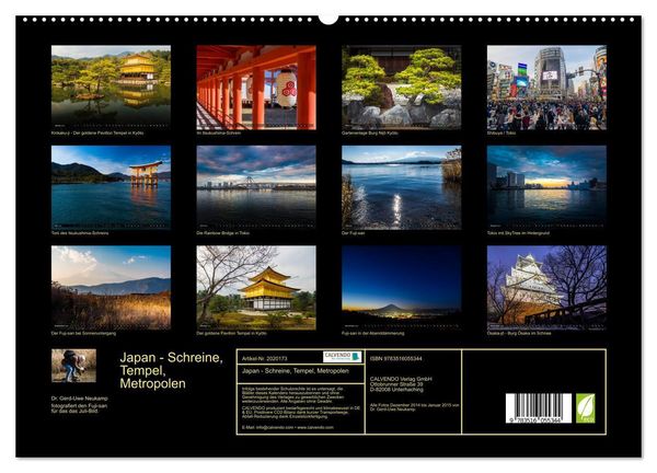 Produktbild: Japan - Schreine, Tempel, Metropolen (hochwertiger Premium Wandkalender 2026 DIN A2 quer), Kunstdruck in Hochglanz