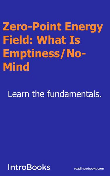 Produktbild: Zero-Point Energy Field: What Is Emptiness / No-Mind?