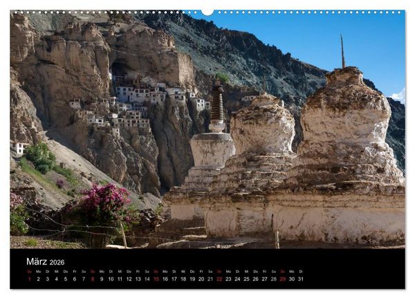 Produktbild: Buddhismus im Himalaya (hochwertiger Premium Wandkalender 2026 DIN A2 quer), Kunstdruck in Hochglanz