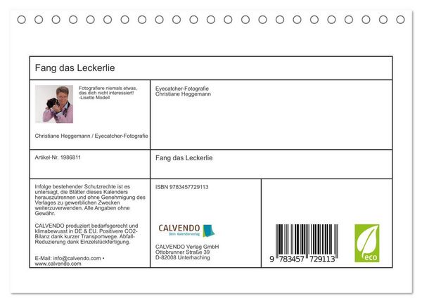 Produktbild: Fang das Leckerlie (Tischkalender 2026 DIN A5 quer), CALVENDO Monatskalender