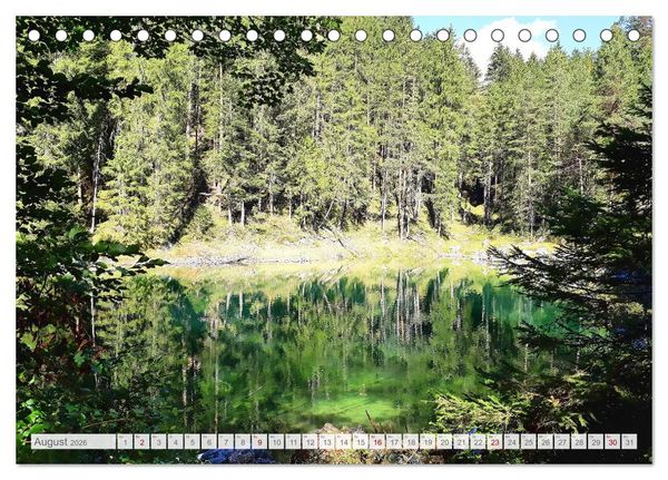 Produktbild: Mein Eibsee - Die Perle unterhalb der Zugspitze im Jahresverlauf (Tischkalender 2026 DIN A5 quer), CALVENDO Monatskalender
