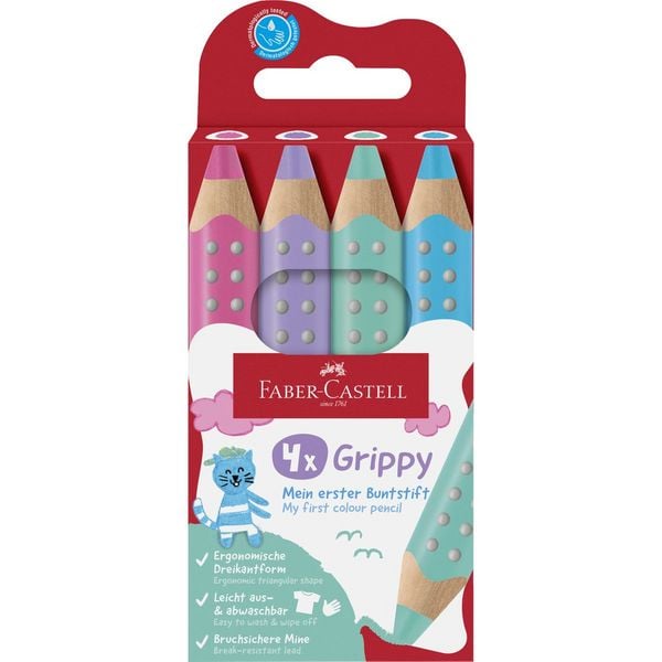 Produktbild: Buntstift Grippy 4er Set Pastell