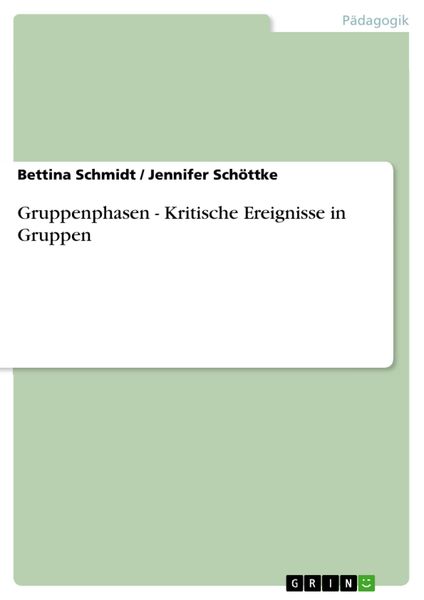 Produktbild: Gruppenphasen - Kritische Ereignisse in Gruppen
