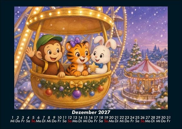 Produktbild: Ein Jahr voller Freizeitpark-Abenteuer 2027 Fotokalender DIN A5