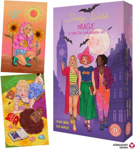 Daily Witch Oracle- 32 Oracle cards & 48-page booklet (English), Set von Olivia Bürki,Eva Murges, Königsfurt-urania