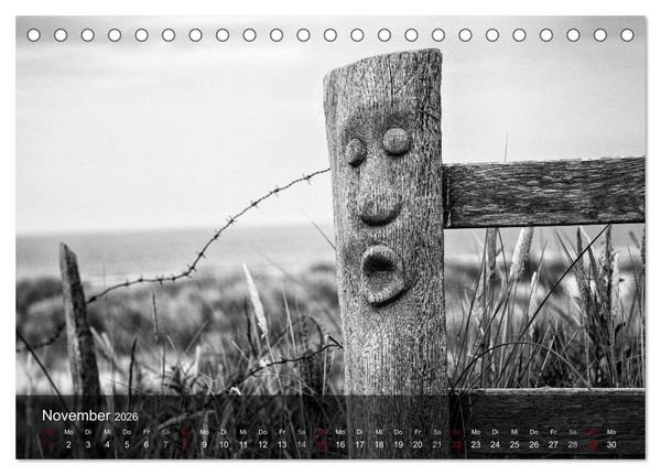 Produktbild: Wangerooge Noir (Tischkalender 2026 DIN A5 quer), CALVENDO Monatskalender