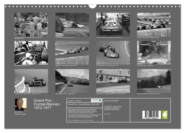 Produktbild: Grand Prix - Formel-Rennen 1972-1977 (Wandkalender 2026 DIN A3 quer), CALVENDO Monatskalender