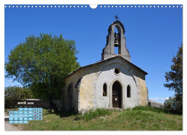 Produktbild: Chapelles historiques de Provence (Calendrier mural 2026 DIN A3 vertical), CALVENDO calendrier mensuel