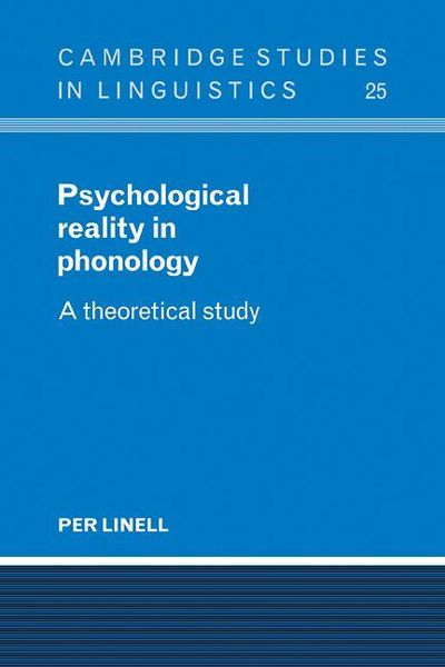 Produktbild: Psychological Reality in Phonology
