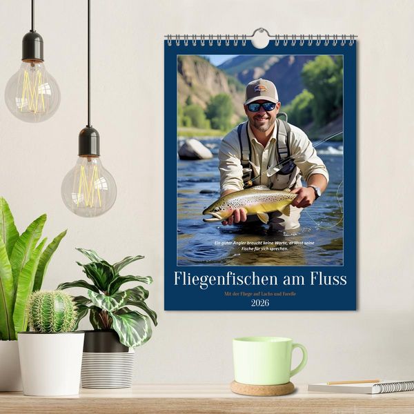 Produktbild: Fliegenfischen am Fluss (Wandkalender 2026 DIN A4 hoch), CALVENDO Monatskalender