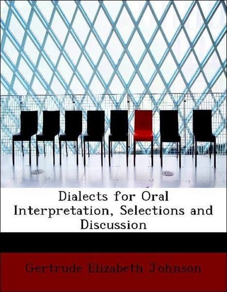 Produktbild: Johnson, G: Dialects for Oral Interpretation, Selections and