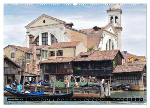 Produktbild: Venedig Impressionen (hochwertiger Premium Wandkalender 2026 DIN A2 quer), Kunstdruck in Hochglanz