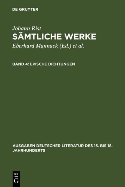 Produktbild: Epische Dichtungen