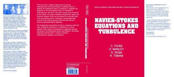 Produktbild: Navier-Stokes Equations and Turbulence
