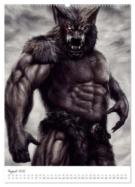 Produktbild: Dark Fantasy Art - Helden und Monster (Wandkalender 2026 DIN A2 hoch), CALVENDO Monatskalender