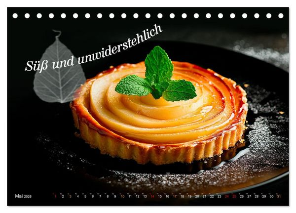 Produktbild: Dessert - Liebe auf den ersten Biss (Tischkalender 2026 DIN A5 quer), CALVENDO Monatskalender