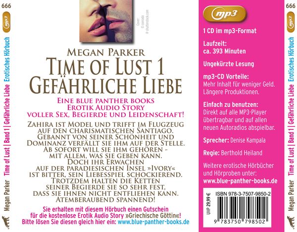 Produktbild: Time of Lust | Band 1 | Gefährliche Liebe | Erotik Audio Story | Erotisches Hörbuch MP3CD