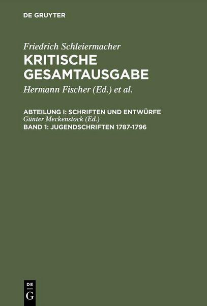 Produktbild: Jugendschriften 1787-1796