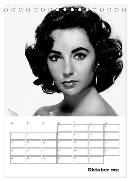 Produktbild: Filmstars. Unvergessene Diven (Tischkalender 2026 DIN A5 hoch), CALVENDO Monatskalender