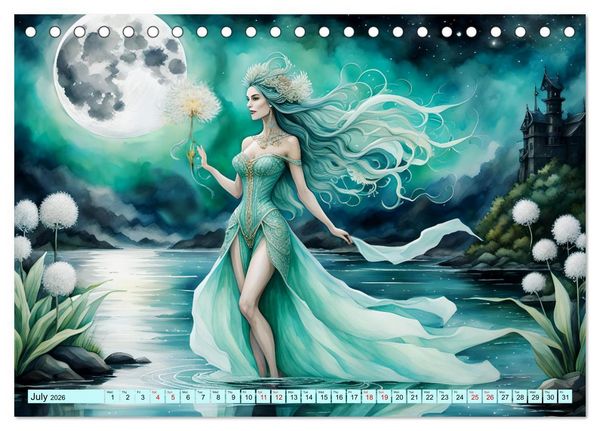Produktbild: Enchantress of nature (Desk Calendar 2026 DIN A5 landscape), CALVENDO 12 Month DeskCalendar