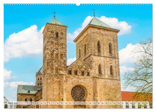 Produktbild: Historisches Osnabr&uuml;ck - Niedersachsen (Wandkalender 2026 DIN A2 quer), CALVENDO Monatskalender
