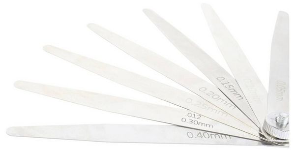 Produktbild: Dasqua 1820-0300 F&uuml;hlerlehre 0.05 - 1.00mm Anzahl Bl&auml;tter: 20 DIN 2275
