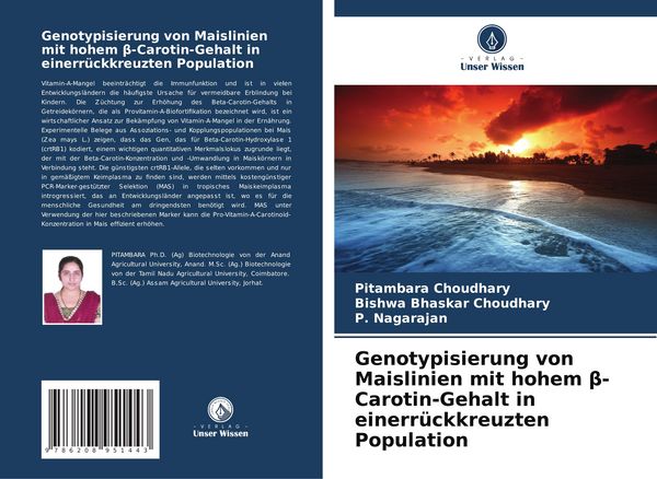 Produktbild: Genotypisierung von Maislinien mit hohem &iquest;-Carotin-Gehalt in einerr&uuml;ckkreuzten Population