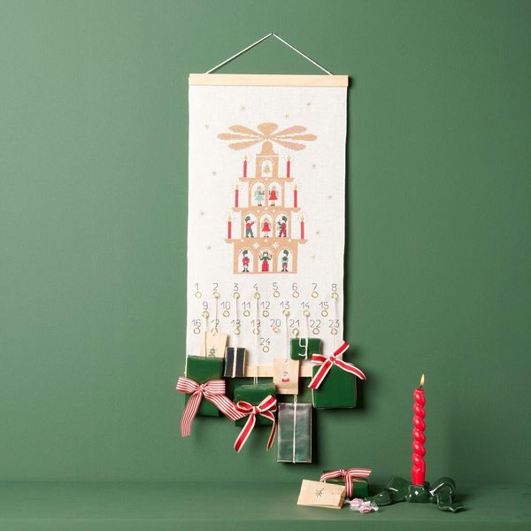 Produktbild: Stickpackung Gez&auml;hlter Kreuzstich, Adventskalender, 100%