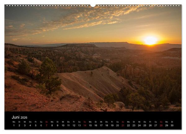 Produktbild: USA - faszinierender S&uuml;dwesten / CH-Version (hochwertiger Premium Wandkalender 2026 DIN A2 quer), Kunstdruck in Hochglanz