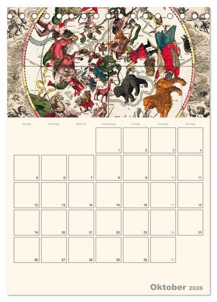 Produktbild: Zu den Sternen - mit Planerfunktion (Tischkalender 2026 DIN A5 hoch), CALVENDO Monatskalender