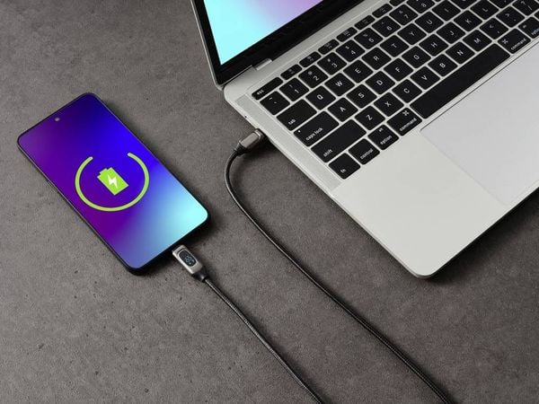 Produktbild: Renkforce USB-Kabel USB 2.0 USB-C&reg; Stecker, USB-C&reg; Stecker 0.50 m Silber (metallic) RF-6249292