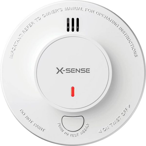 Produktbild: X-Sense SD19 Rauchwarnmelder inkl. 10 Jahres-Batterie batteriebetrieben (B x H x T) 122 x 45 x 122 mm 1 St.