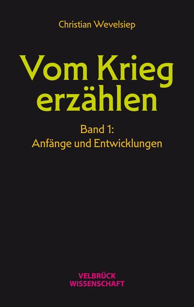Produktbild: Vom Krieg erz&auml;hlen