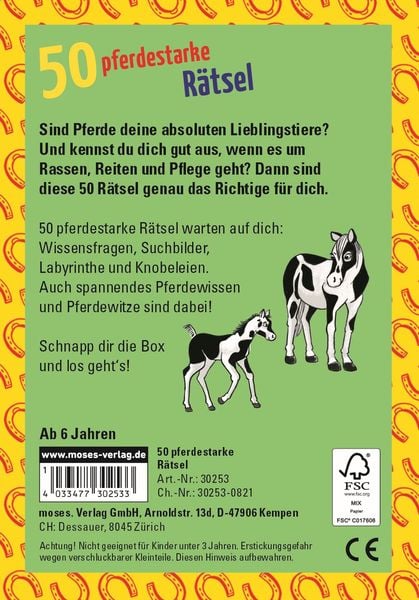 Produktbild: 50 pferdestarke R&auml;tsel