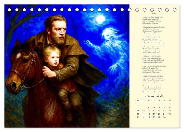 Produktbild: Gedichte. Die ber&uuml;hmtesten deutschsprachigen Verse (Tischkalender 2026 DIN A5 quer), CALVENDO Monatskalender