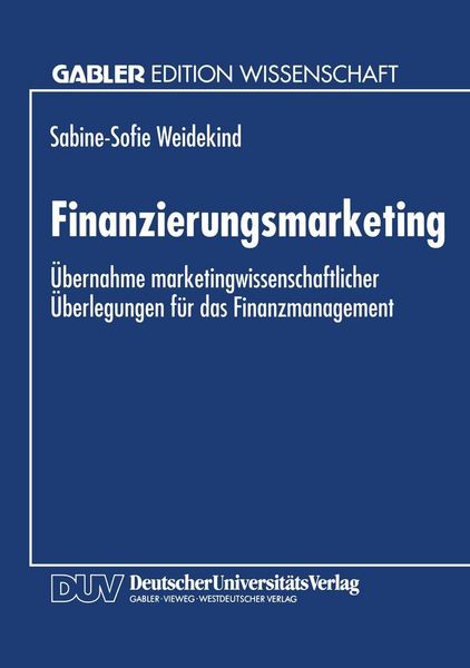 Produktbild: Finanzierungsmarketing