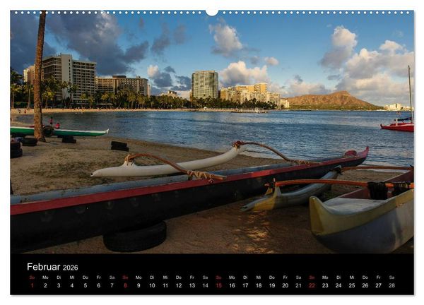 Produktbild: Hawaii - Oahu - Maui (hochwertiger Premium Wandkalender 2026 DIN A2 quer), Kunstdruck in Hochglanz
