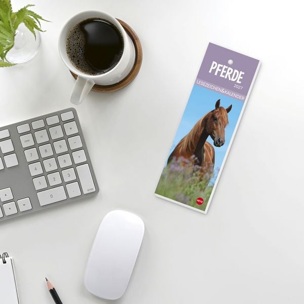 Produktbild: Pferde Lesezeichen & Kalender 2027