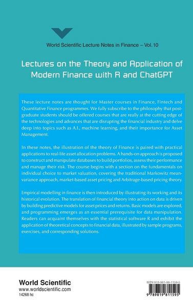 Produktbild: Lectures Theory & Appln Modern Finance with R & Chatgpt