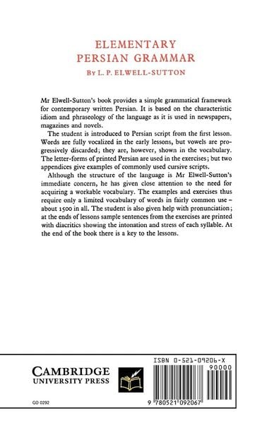 Produktbild: Elementary Persian Grammar