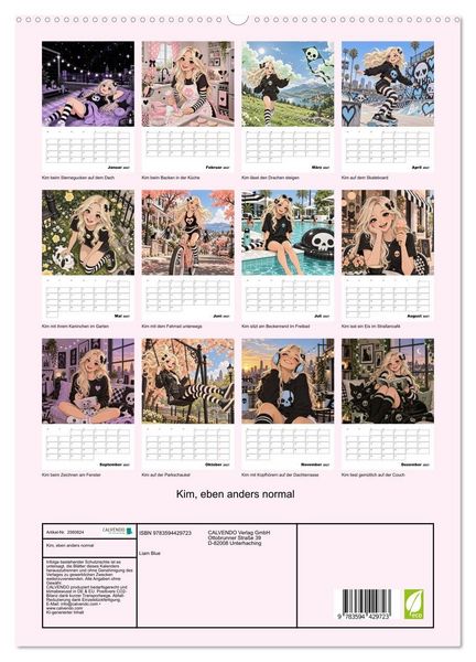 Produktbild: Kim, eben anders normal (hochwertiger Premium Wandkalender 2027 DIN A2 hoch), Kunstdruck in Hochglanz