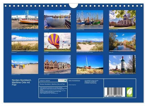 Produktbild: Norden-Norddeich. Maritime Orte mit Flair (Wandkalender 2027 DIN A4 quer), CALVENDO Monatskalender