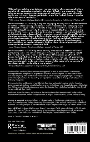 Produktbild: Environmental Ethics and Uncertainty