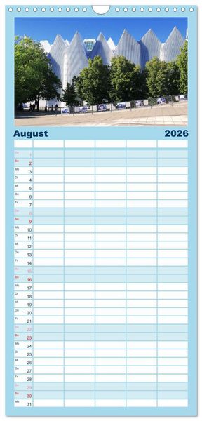 Produktbild: Familienplaner 2026 - Stettin - Bedeutende Hafenstadt in Polen mit 5 Spalten (Wandkalender, 21 x 45 cm) CALVENDO