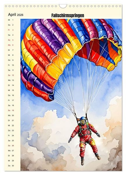 Produktbild: Attraktiver Outdoorsport (Wandkalender 2026 DIN A3 hoch), CALVENDO Monatskalender