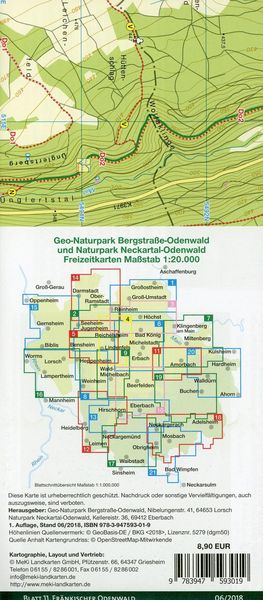Produktbild: Blatt 11, Fr&auml;nkischer Odenwald