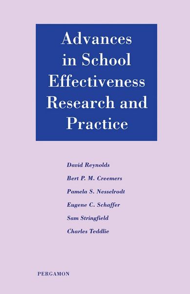Produktbild: Advances in School Effectiveness Research and Practice
