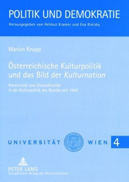Produktbild: &Ouml;sterreichische Kulturpolitik und das Bild der &laquo;Kulturnation&raquo;