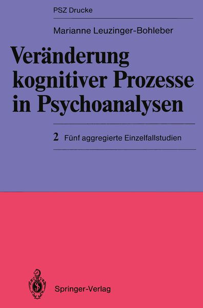 Produktbild: Ver&auml;nderung kognitiver Prozesse in Psychoanalysen