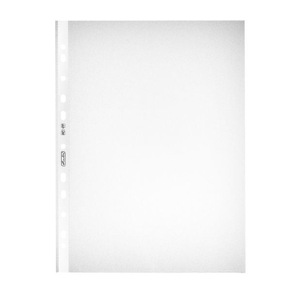 Produktbild: Herlitz Prospekth&uuml;lle A4 genarbt transparent 50er Set